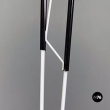Load image into Gallery viewer, Black and white two lights floor lamp, 1980s.