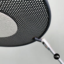 Charger l'image dans la galerie, Black metal and steel floor halogen floor lamp, 1980s