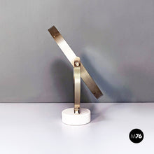 画像をギャラリービューアに読み込む, Marble and steel Narciso table mirror by Sergio Mazza for Artemide, 1970s
