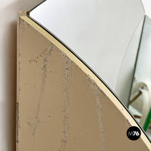 将图片加载到图库查看器,Round wall mirror with hinged side doors, 1980s