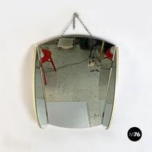 将图片加载到图库查看器,Round wall mirror with hinged side doors, 1980s