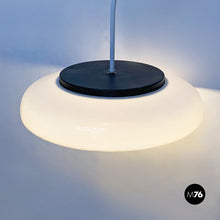 Load image into Gallery viewer, White metal and plexiglass adjustable wall arm lamp, 1970s