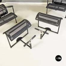 Load image into Gallery viewer, Back metal and plastic Signorina Chan armchairs by Carlo Forcolini for Alias, 1986