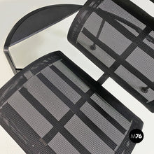 Load image into Gallery viewer, Back metal and plastic Signorina Chan armchairs by Carlo Forcolini for Alias, 1986