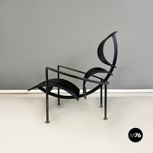 Load image into Gallery viewer, Back metal and plastic Signorina Chan armchairs by Carlo Forcolini for Alias, 1986