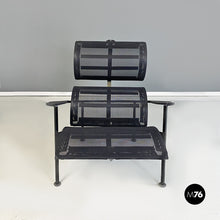 Load image into Gallery viewer, Back metal and plastic Signorina Chan armchairs by Carlo Forcolini for Alias, 1986