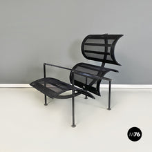 Load image into Gallery viewer, Back metal and plastic Signorina Chan armchairs by Carlo Forcolini for Alias, 1986