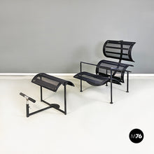 Load image into Gallery viewer, Back metal and plastic Signorina Chan armchairs by Carlo Forcolini for Alias, 1986