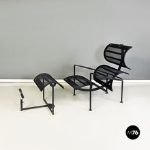 Load image into Gallery viewer, Back metal and plastic Signorina Chan armchairs by Carlo Forcolini for Alias, 1986