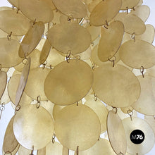 画像をギャラリービューアに読み込む, Golden plastic Cascade Chandelier, 1970s