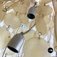 画像をギャラリービューアに読み込む, Golden plastic Cascade Chandelier, 1970s