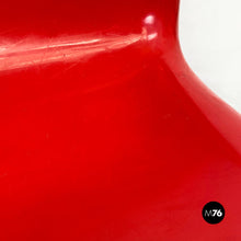 Load image into Gallery viewer, Red plastic chairs by Carlo Bartoli for Kartell, 1970s