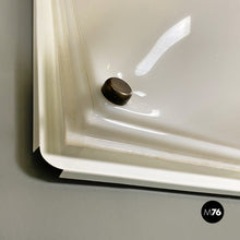 Load image into Gallery viewer, Wall or ceiling white plexiglass and metal lamp, 1970s