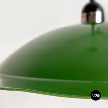 画像をギャラリービューアに読み込む, Green metal Lampiatta chandelier by De Pas, D'Urbino and Lomazzi for Stilnovo, 1970s