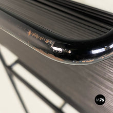 Charger l'image dans la galerie, Black scooby and metal Spaghetti chair by Giandomenico Belotti for Alias, 1980s