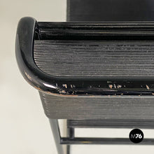 Charger l'image dans la galerie, Black scooby and metal Spaghetti chair by Giandomenico Belotti for Alias, 1980s