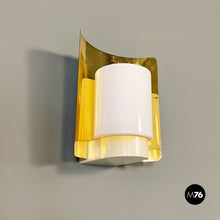 Load image into Gallery viewer, Brass and glass applique by Jakobsson for Ab Markaryd Sweden, 1970s