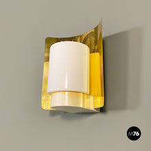 Load image into Gallery viewer, Brass and glass applique by Jakobsson for Ab Markaryd Sweden, 1970s