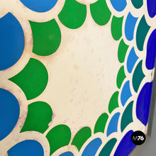 将图片加载到图库查看器,Chromed steel frame with abstract design print, 1970s