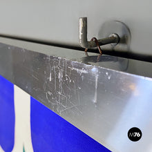 将图片加载到图库查看器,Chromed steel frame with abstract design print, 1970s