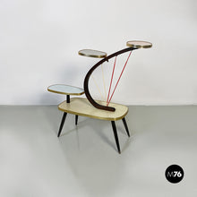 Load image into Gallery viewer, Multicolor laminate and beech plant holder or shelves, 1960s