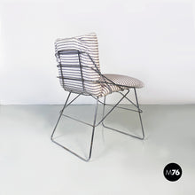 Charger l'image dans la galerie, Chromed metal and cotton Sof Sof chairs by Enzo Mari for Driade, 1980s