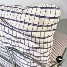 Charger l'image dans la galerie, Chromed metal and cotton Sof Sof chairs by Enzo Mari for Driade, 1980s