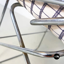 Charger l'image dans la galerie, Chromed metal and cotton Sof Sof chairs by Enzo Mari for Driade, 1980s