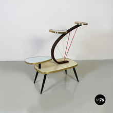 Load image into Gallery viewer, Multicolor laminate and beech plant holder or shelves, 1960s