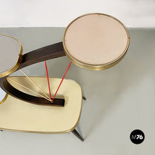 Load image into Gallery viewer, Multicolor laminate and beech plant holder or shelves, 1960s