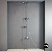 Load image into Gallery viewer, Steel floor to ceiling lamp by Francesco Fois for Reggiani Illuminazione, 1970s