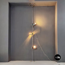 Load image into Gallery viewer, Steel floor to ceiling lamp by Francesco Fois for Reggiani Illuminazione, 1970s