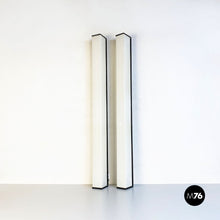 Charger l'image dans la galerie, Black metal and plexiglass neon lamps, 1970s