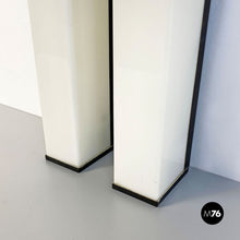 Charger l'image dans la galerie, Black metal and plexiglass neon lamps, 1970s