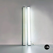 Charger l'image dans la galerie, Black metal and plexiglass neon lamps, 1970s