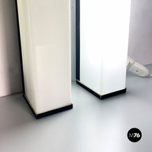 Charger l'image dans la galerie, Black metal and plexiglass neon lamps, 1970s