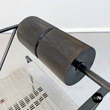 画像をギャラリービューアに読み込む, Black metal chairs "Seconda" by Mario Botta for Alias, 1985