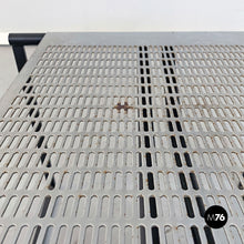 画像をギャラリービューアに読み込む, Black metal chairs "Seconda" by Mario Botta for Alias, 1985