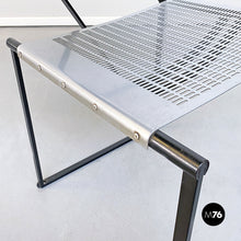 画像をギャラリービューアに読み込む, Black metal chairs "Seconda" by Mario Botta for Alias, 1985