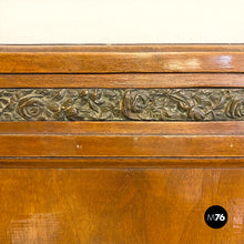 Load image into Gallery viewer, Wood and brass details dresser mirror, 1950s