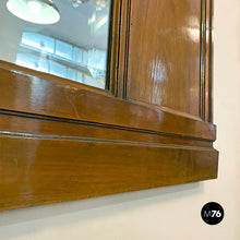 Load image into Gallery viewer, Wood and brass details dresser mirror, 1950s