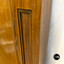 Load image into Gallery viewer, Wood and brass details dresser mirror, 1950s