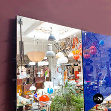 画像をギャラリービューアに読み込む, Large decorative three-piece mirror, 1980s