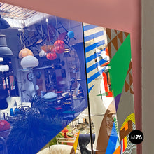 画像をギャラリービューアに読み込む, Large decorative three-piece mirror, 1980s