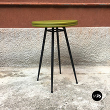 Load image into Gallery viewer, Small bar table with round green top, 1950s