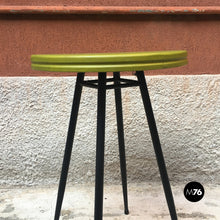 Load image into Gallery viewer, Small bar table with round green top, 1950s