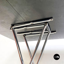 画像をギャラリービューアに読み込む, Laminate and chromed steel foldin table by Zerodisegno, 1980s