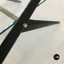 画像をギャラリービューアに読み込む, Glass and iron coffee table by Angelo Ostuni, 1950s