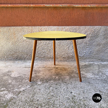 Load image into Gallery viewer, Yellow formica coffee table, 1960s