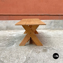 Charger l'image dans la galerie, Solid wood Crate table by Gerrit Rietveld for Cassina, 1980s